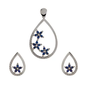 نیم ست نقره زنانه جواهری سون مدل 1752