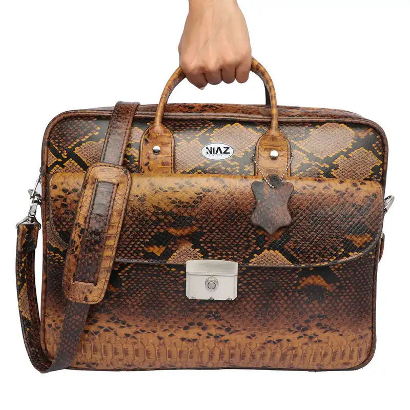 کیف اداری نیاز چرم مدل NZ2201-PE