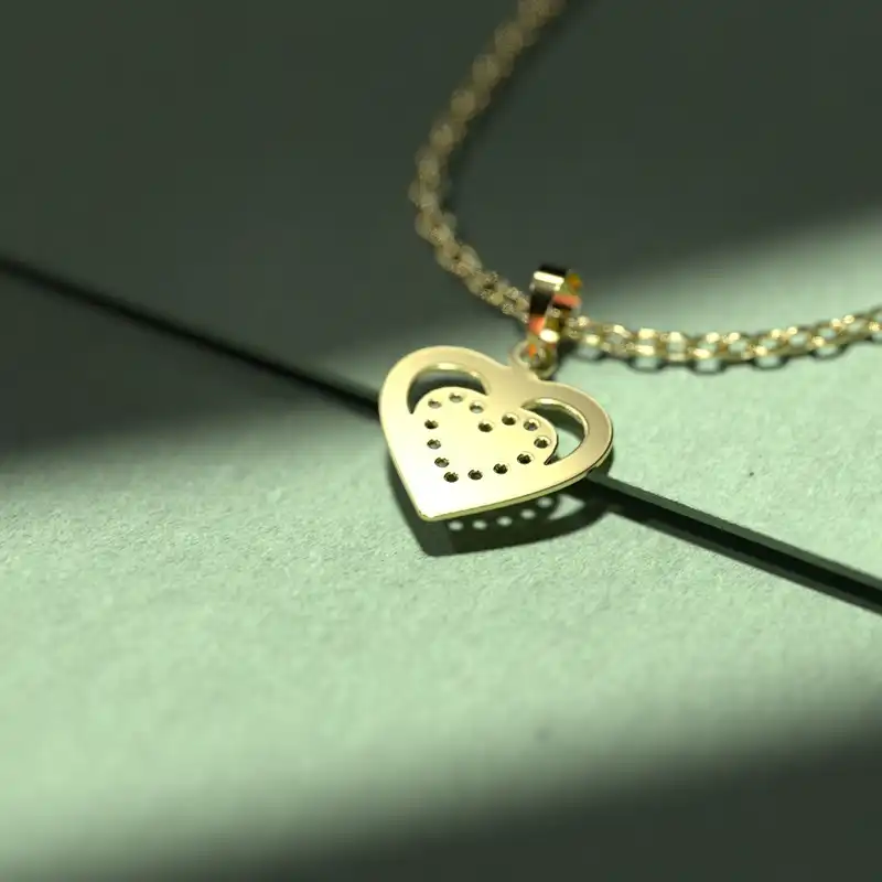 گردنبند طلا 18 عیار زنانه مدوپد مدل هندسی کد CA10243