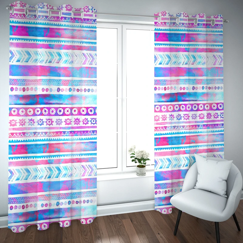 پرده مدل چاپی هازان سایز 300×150 سانتی متر 