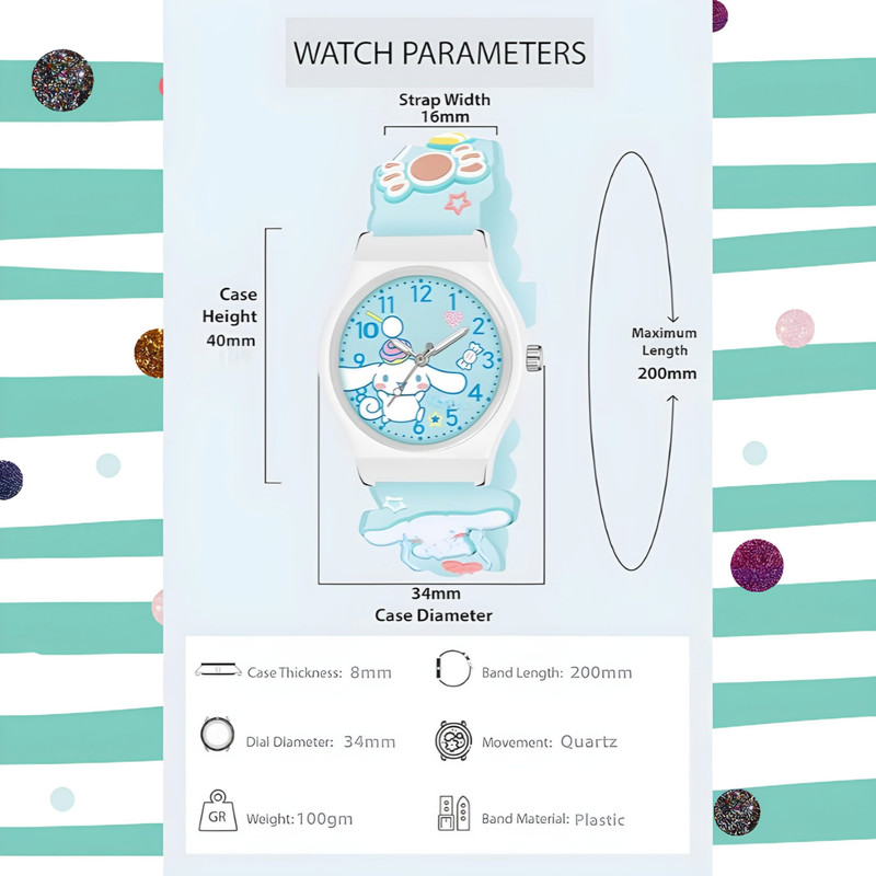 ساعت مچی عقربه ای مدل بند سیلیکون آنتی آلرژی طرح ابر