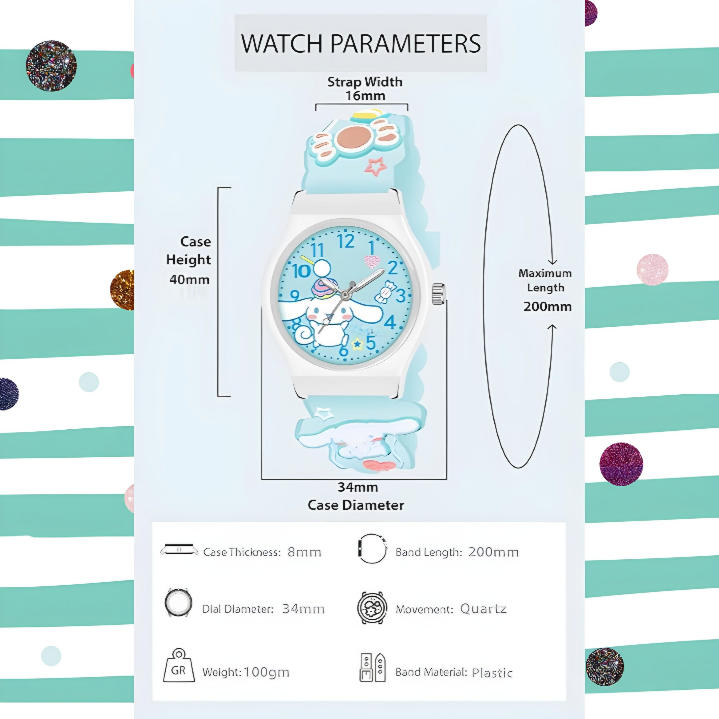 ساعت مچی عقربه ای مدل بند سیلیکون آنتی آلرژی طرح ابر ساعت مچی عقربه ای مدل بند سیلیکون آنتی آلرژی طرح ابر