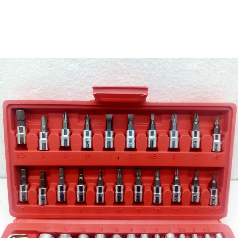 آچار بکس مدل 1/4 مجموعه 46 عددی آچار بکس مدل 1/4 مجموعه 46 عددی