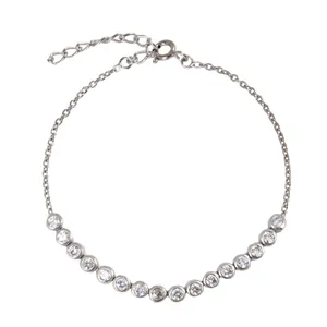 دستبند نقره زنانه بازرگانی میلادی مدل فانتزی کد DP_506