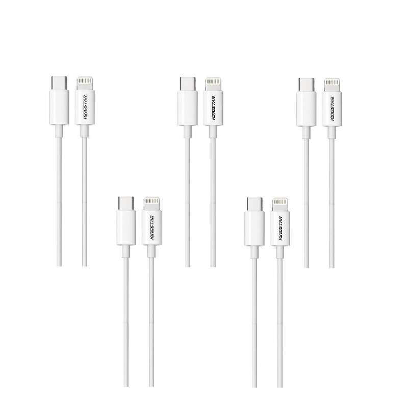 کابل تبدیل USB-C به لایتنینگ کینگ استار مدل K55 IC بسته 5 عددی