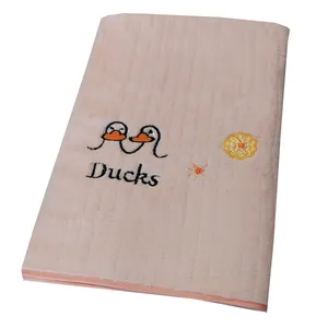  حوله استخری مدل نانو طرح Ducks کد 20 سایز 70x130 سانتی متر