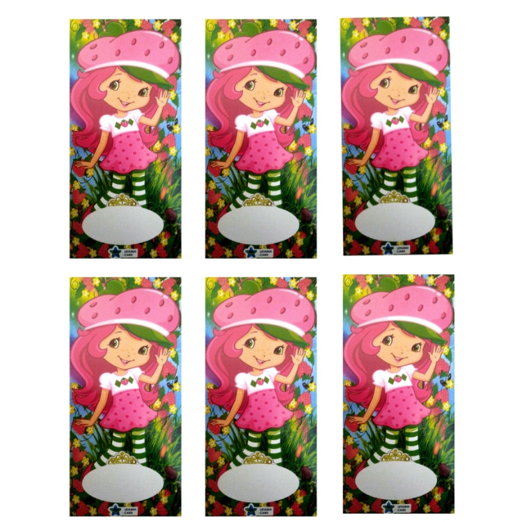 پاکت پول طرح دختر توت فرنگی کد 002 بسته 6 عددی