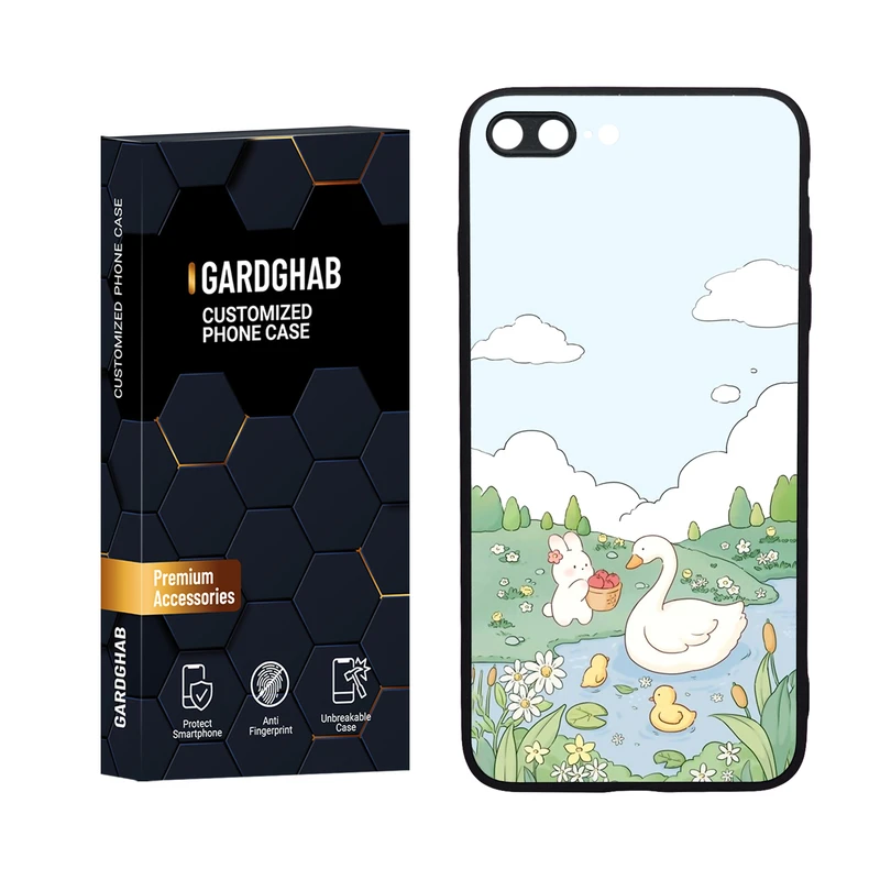 کاور گارد قاب مدل دورژله ای فانتزی مناسب برای گوشی موبایل اپل iPhone 7 Plus / 8 plus