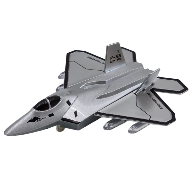 ماکت هواپیما ناب سل مدل جت جنگنده موزیکال چراغدار  F-22FIGHTER 27-FS کدNAAB001