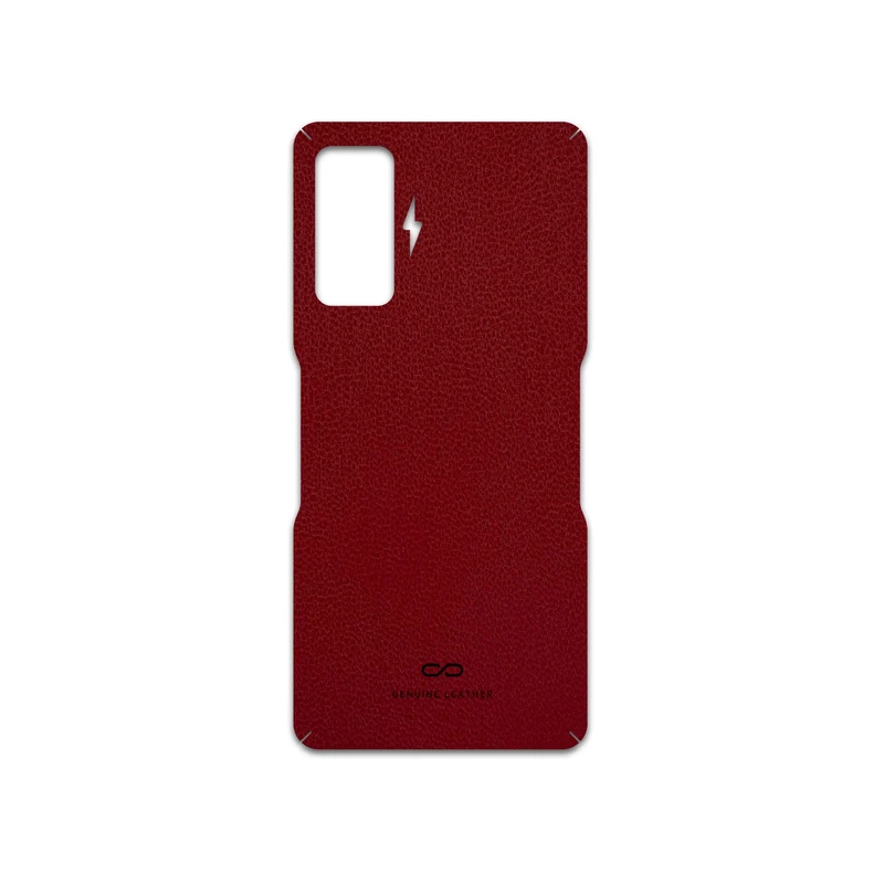 برچسب پوششی ماهوت مدل Red-Leather مناسب برای گوشی موبایل شیائومی Poco F4 GT 5G