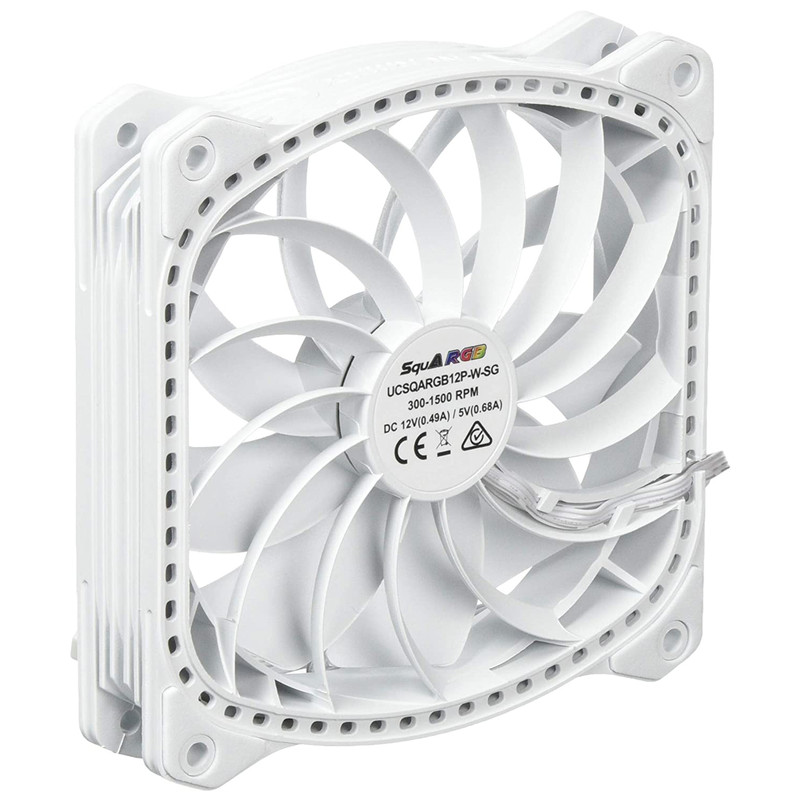 فن کیس انرماکس مدل UCSQARGB12P-W-SG 1
