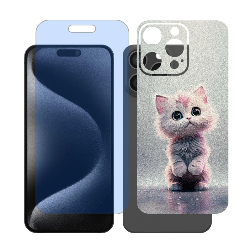 محافظ صفحه نمایش مات آنتی بلو گلس مدل Together مناسب برای گوشی موبایل اپل iPhone 16 Pro Max به همراه برچسب پوششی پشت گوشی