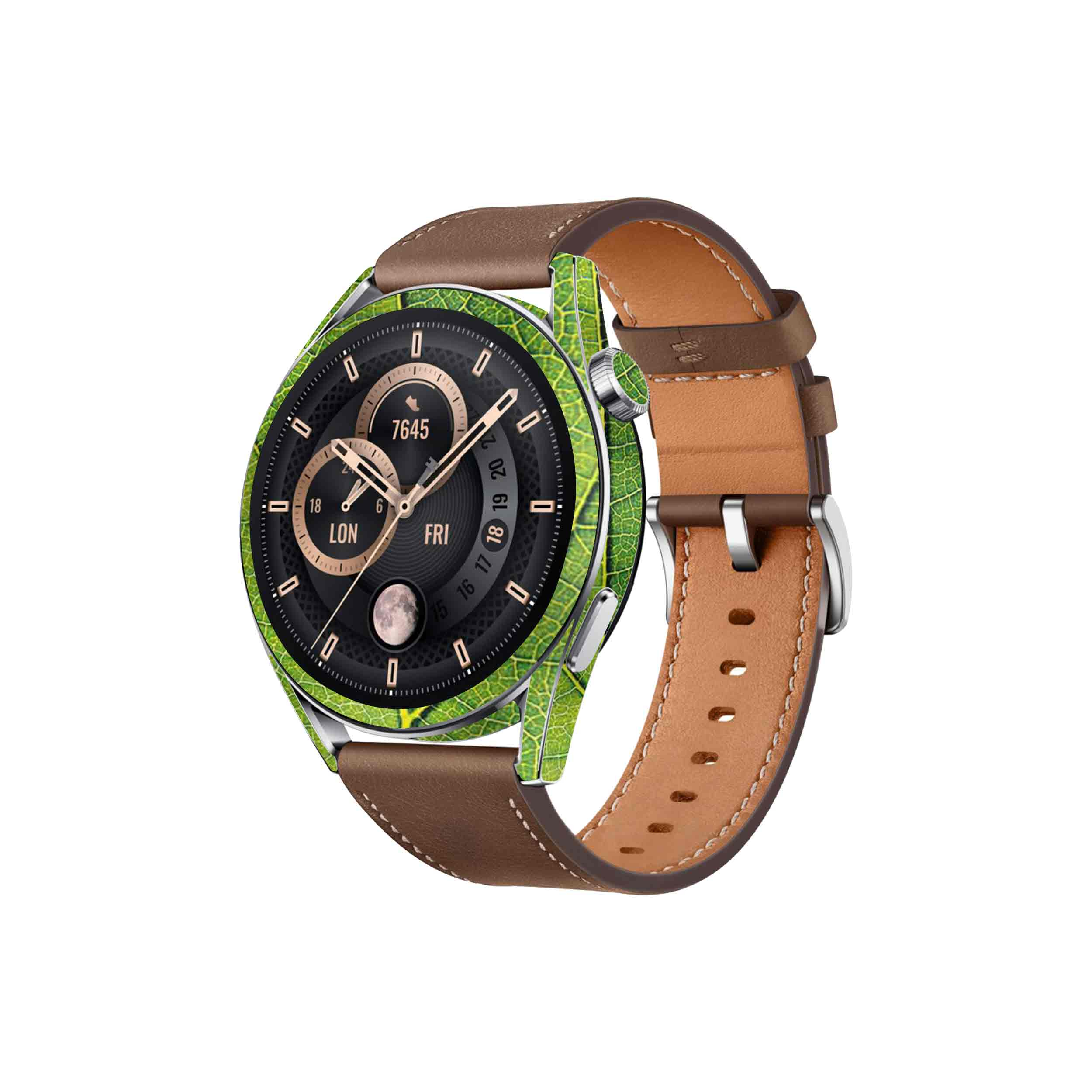 برچسب ماهوت طرح Leaf-Texture مناسب برای ساعت هوشمند هوآوی Watch GT 3 46mm