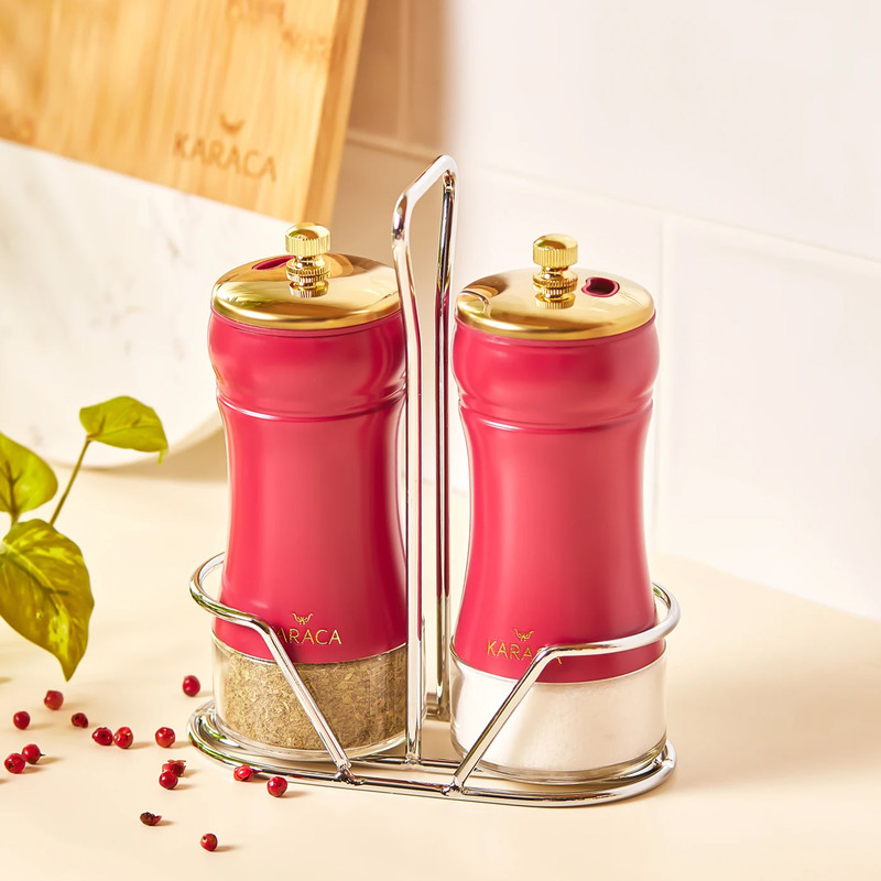 ست جا ادویه 3 تکه کاراجا مدل Gold Berry