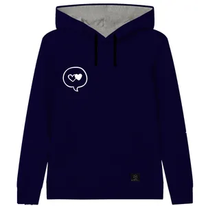 هودی دخترانه 27 مدل قلب ها کد Z06 رنگ سرمه ای 