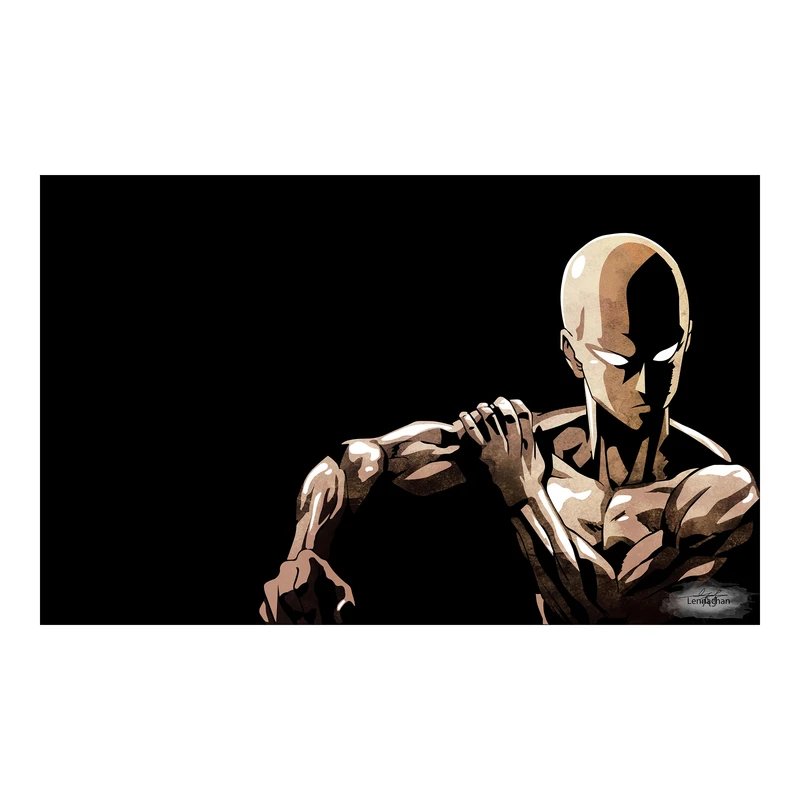 استیکر لپ تاپ و موبایل مدل انیمه طرح مرد تک مشتی سایتاما One Punch Man کد 1347