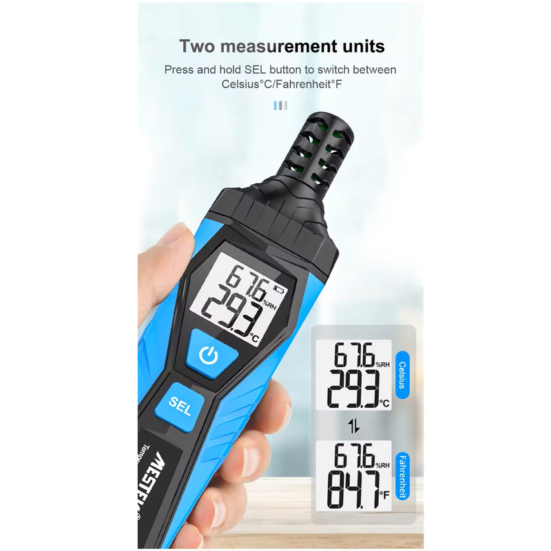 دماسنج و رطوبت سنج دیجیتالی مستک مدل TH10