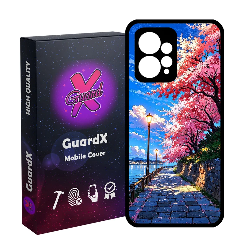 کاور گارد ایکس طرح جاده دریا مدل Glass10791 مناسب برای گوشی موبایل شیائومی Redmi Note 12 4G