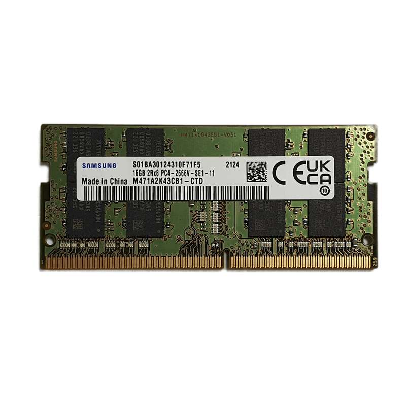 رم لپ تاپ DDR4 تک کاناله 2666 مگاهرتز CL19 سامسونگ مدل PC4 ظرفیت 16 گیگابایت رم لپ تاپ DDR4 تک کاناله 2666 مگاهرتز CL19 سامسونگ مدل PC4 ظرفیت 16 گیگابایت