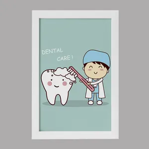 تابلو کودک خندالو مدل دندان و دندان پزشکی کودکانه کد 36693