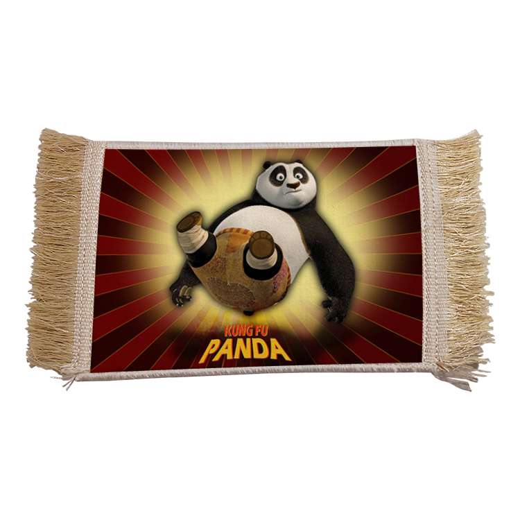 فرش ماشینی دیوارکوب مدل پاندا کونگ فو کار کد 38