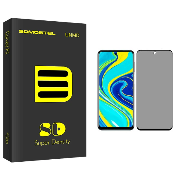 محافظ صفحه نمایش حریم شخصی سوماستل مدل Sd Glass مناسب برای گوشی موبایل شیائومی Redmi Note 9 Pro