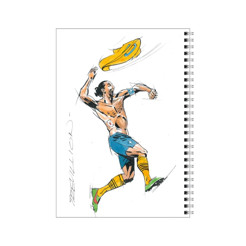 دفتر مشق 80 برگ بامبیلیپ طرح فوتبالیست زلاتان ابراهیموویچ کد 1212497