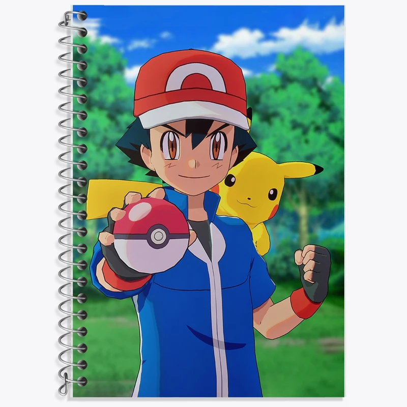 دفتر لغت 50 برگ خندالو طرح انیمه پوکمون (Pokemon) کد F2110