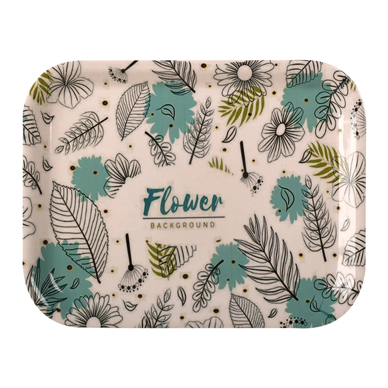 سینی بدون دسته مهروز مدل 7771 flower سایز 25*33 سانتی متر