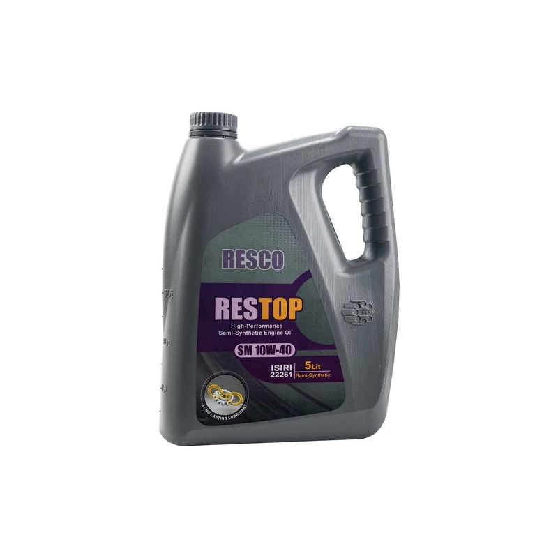 روغن موتور خودرو بنزینی، توربوشارژ رسکو مدل SM-10W40 RESPORT SM 10W-40 حجم 4 لیتر
