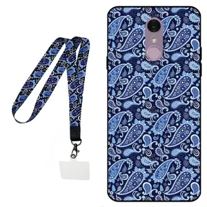Megafone Paisley 0026 Cover For LG Q7 / Q7 Plus With Wrist strap