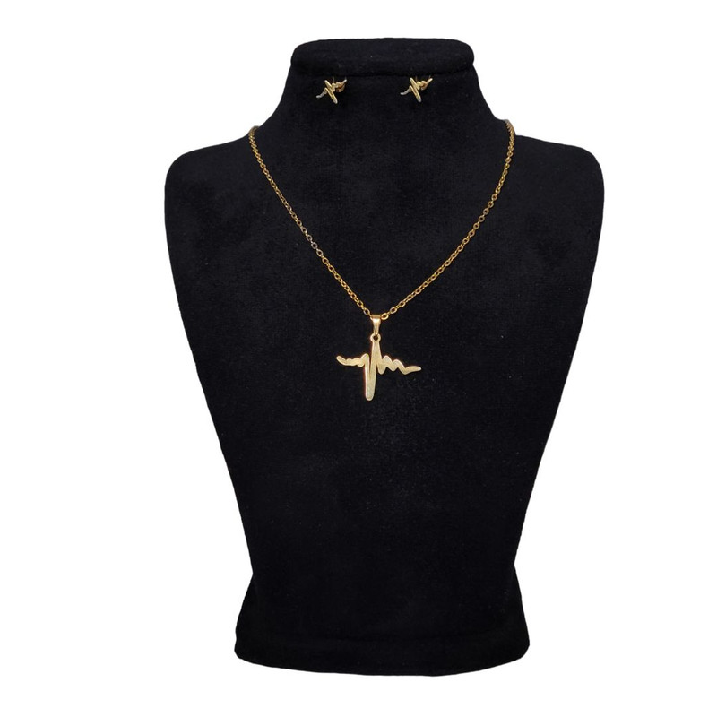 نیم ست زنانه طرح ضربان 130 نیم ست زنانه طرح ضربان 130