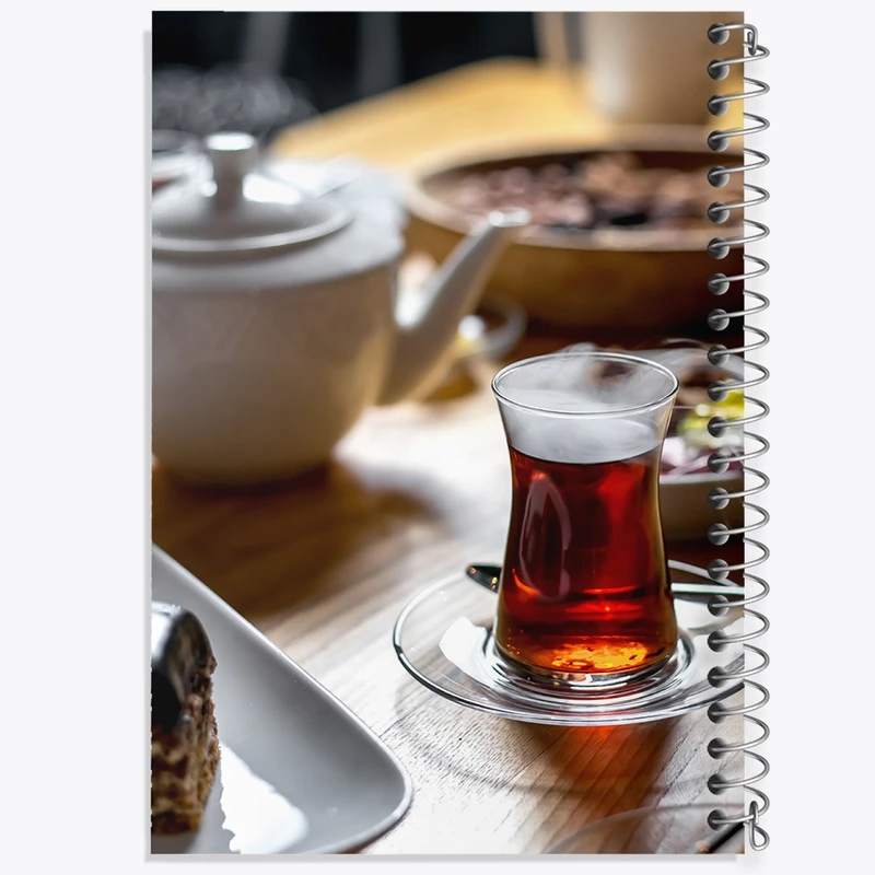 دفتر نقاشی 50 برگ خندالو طرح چای و کافه کد F1490