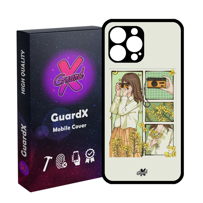 کاور گارد ایکس طرح دختر عکاس مدل Glass10708 مناسب برای گوشی موبایل اپل iPhone 12 Pro