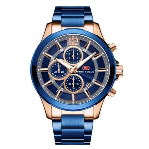 ساعت مچی عقربه‌ای مردانه مینی فوکوس مدل 0237BLU