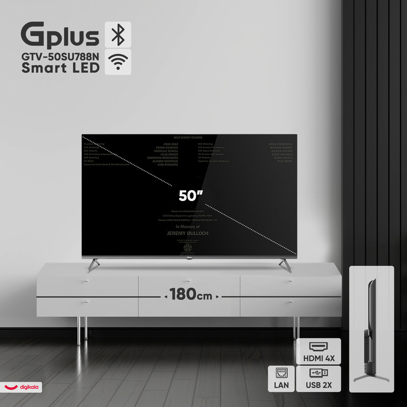 تلویزیون 50 اینچ ال ای دی هوشمند جی پلاس مدل GTV-50SU788N تلویزیون 50 اینچ ال ای دی هوشمند جی پلاس مدل GTV-50SU788N