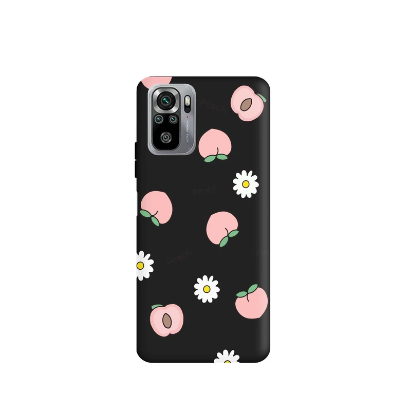 کاور قاب گارد طرح هلو صورتی کد t6054 مناسب برای گوشی موبایل شیائومی Redmi Note 10s / Redmi Note 10 4G