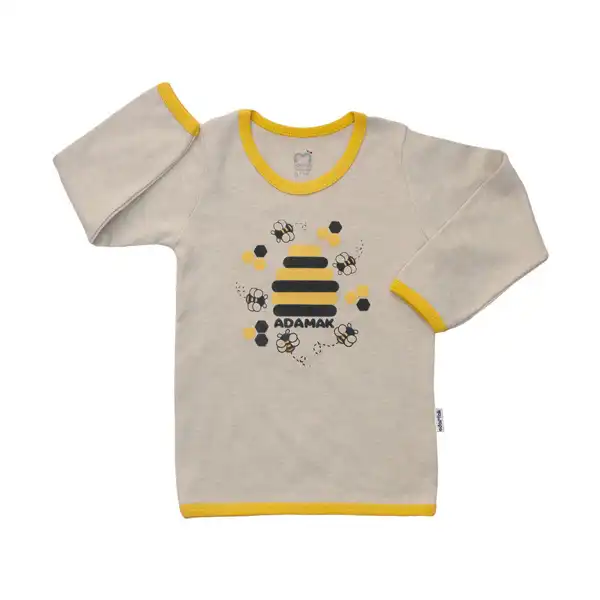 تی شرت آستین بلند بچه گانه آدمک طرح زنبور