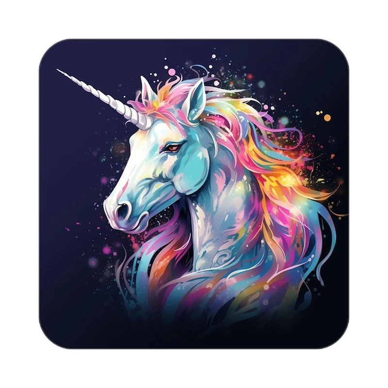 زیر لیوانی کاکتی طرح اسب تک شاخ و یونیکورن مدل mp32650