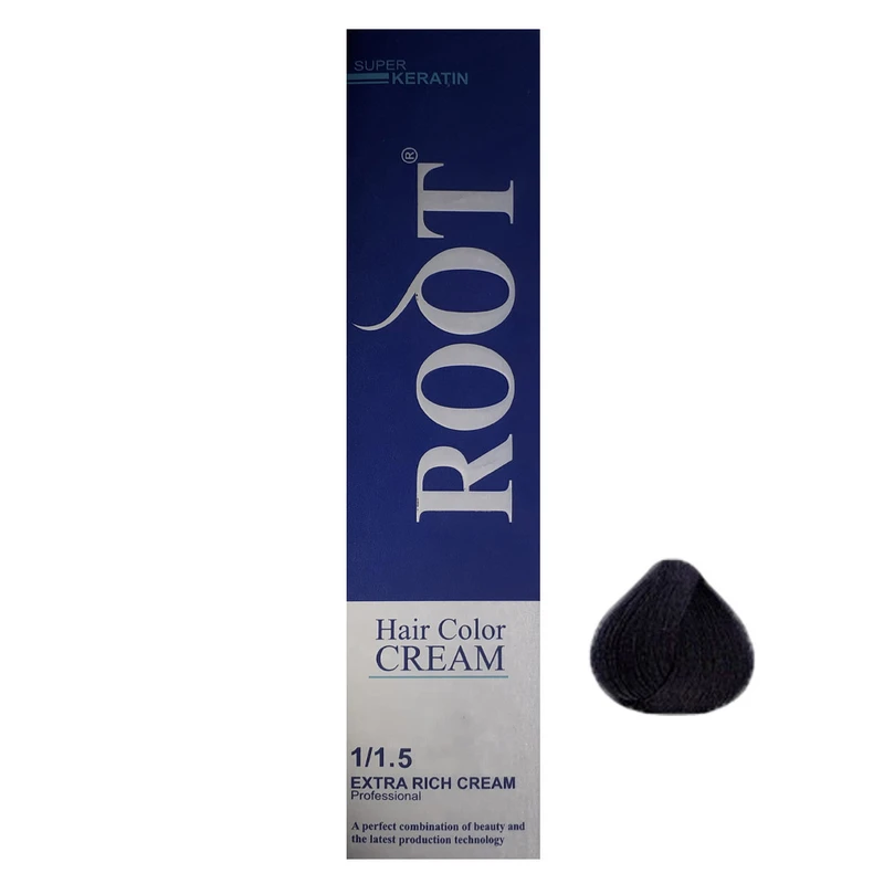 رنگ مو روت مدل PROFESSIONAL شماره 1-1 حجم 120 میلی لیتر رنگ مشکی پر کلاغی