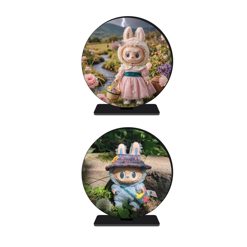 استند رومیزی تزیینی مدل عروسک لبوبو مدل labubu -2 مجموعه 2 عددی