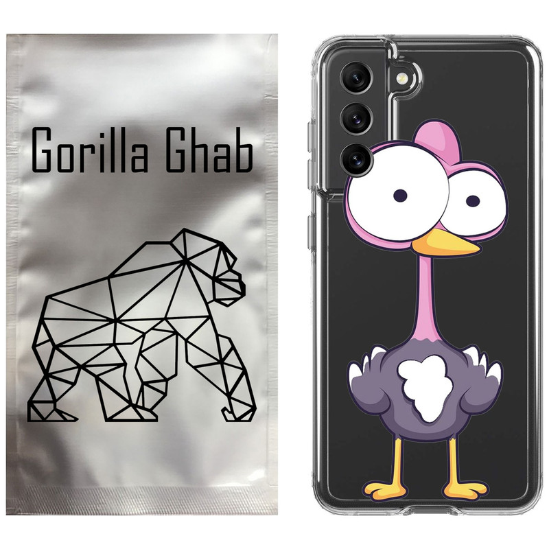 کاور گوریلا قاب مدل CLG کد 43 طرح شترمرغ مناسب برای گوشی موبایل سامسونگ Galaxy S21 FE
