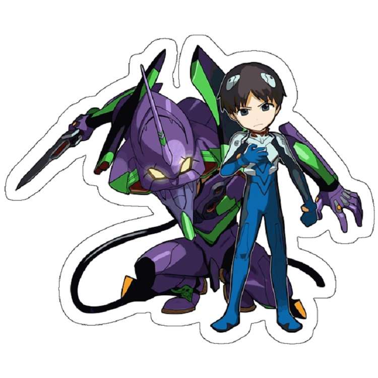 استیکر لپ تاپ مدل Chibi shinji