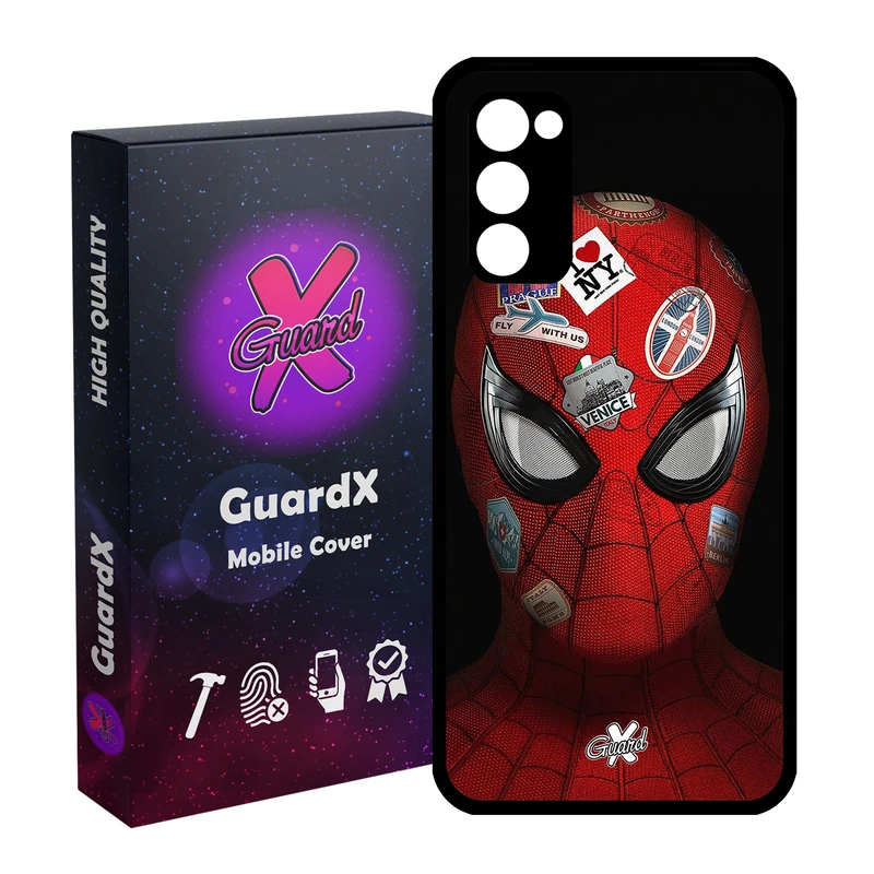 کاور گارد ایکس طرح Spider Man مدل Glass10033 مناسب برای گوشی موبایل سامسونگ Galaxy S20 FE