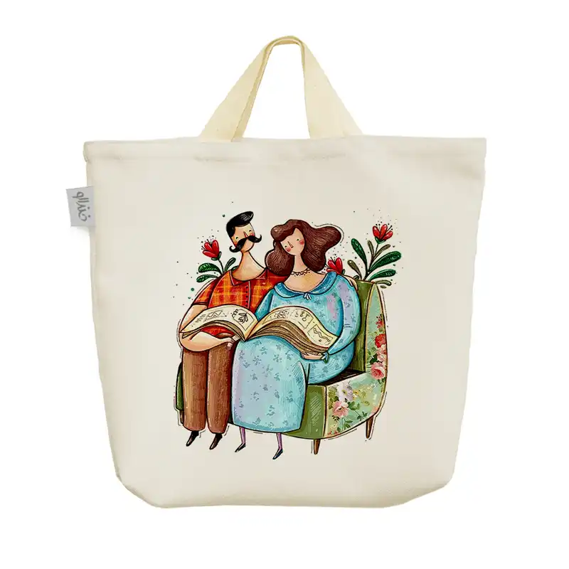 ساک خرید خندالو مدل عاشقانه کد 2623