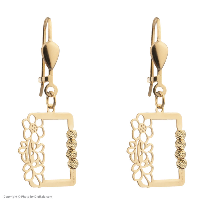 نیم ست طلا 18 عیار زنانه مایا ماهک مدل MS0630 طرح گل و پروانه