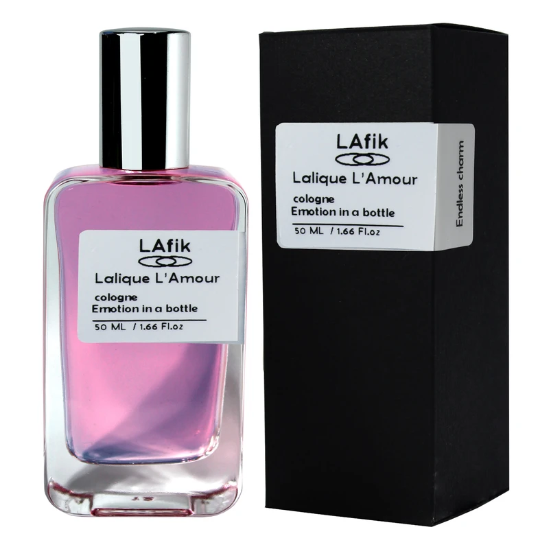 ادوپرفیوم زنانه لافیک مدل لالیک لامور با رایحه معتدل و شیرین حجم 50 میلی‌لیتر