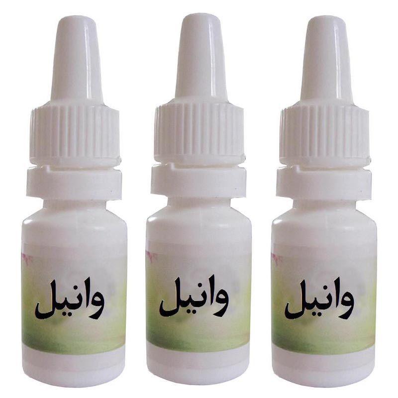 اسانس شمع مدل وانيل حجم 10 ميلی ليتر بسته 3 عددي