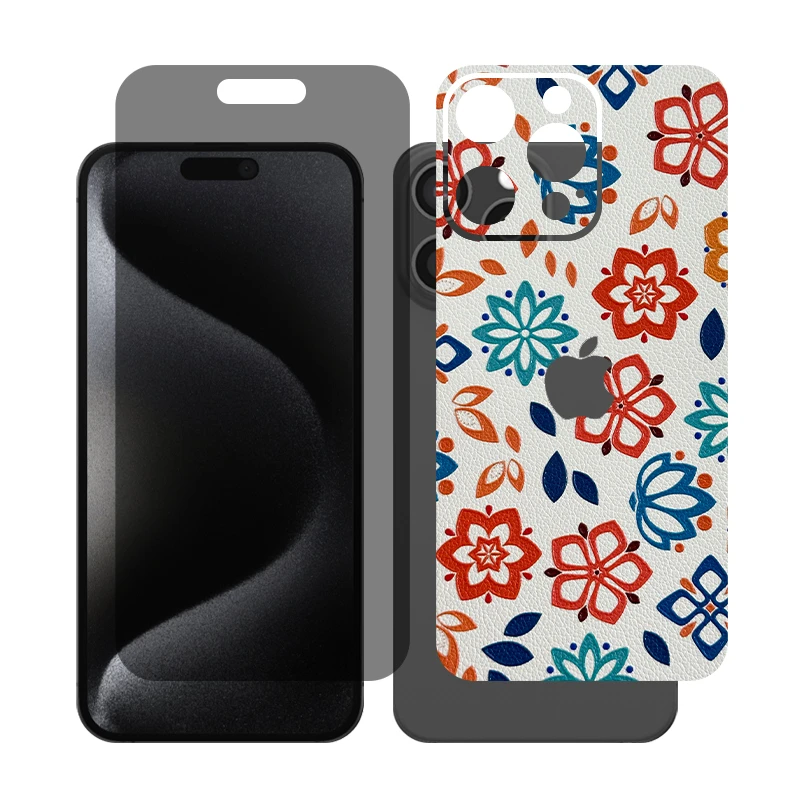 محافظ صفحه نمایش حریم شخصی گلس مدل Together مناسب برای گوشی موبایل اپل iPhone 15 Pro Max به همراه برچسب پوششی پشت گوشی