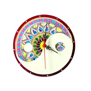 ساعت دیواری ویترای طرح ترمه کد 78